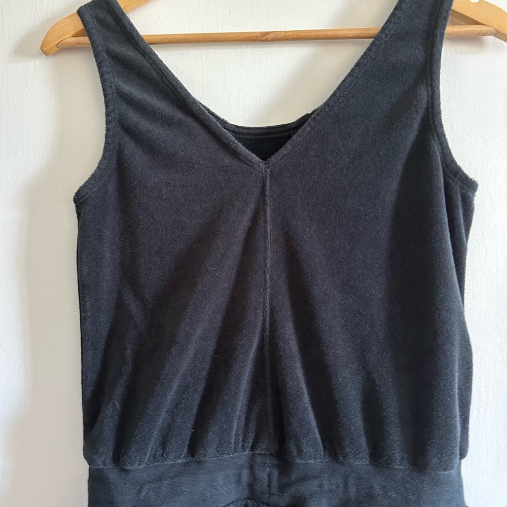 Nike NSW Heritage Girls’ Grade School French Terry Black Romper Size Large EUC - Picture 9 of 13